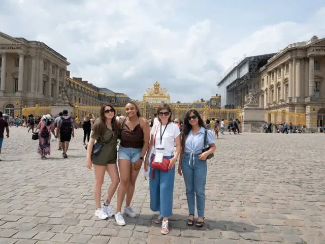 outside the palace of versailles